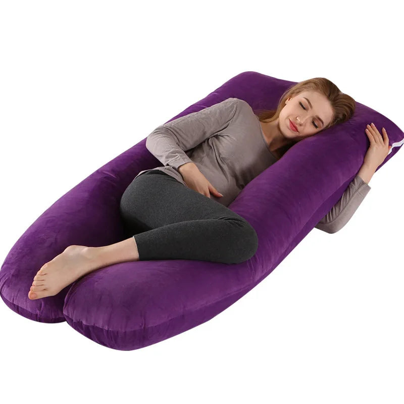 Full Body Maternity Pillow U-Shaped Pregnancy Pillow for Neck, Arm, Abdomen and Leg Support