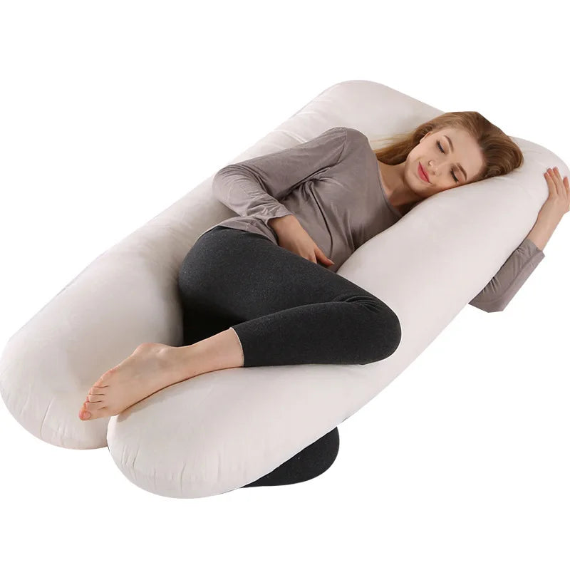 Full Body Maternity Pillow U-Shaped Pregnancy Pillow for Neck, Arm, Abdomen and Leg Support