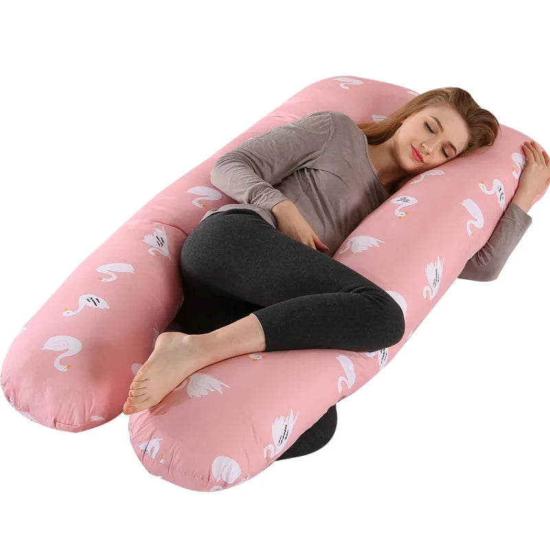 Full Body Maternity Pillow U-Shaped Pregnancy Pillow for Neck, Arm, Abdomen and Leg Support